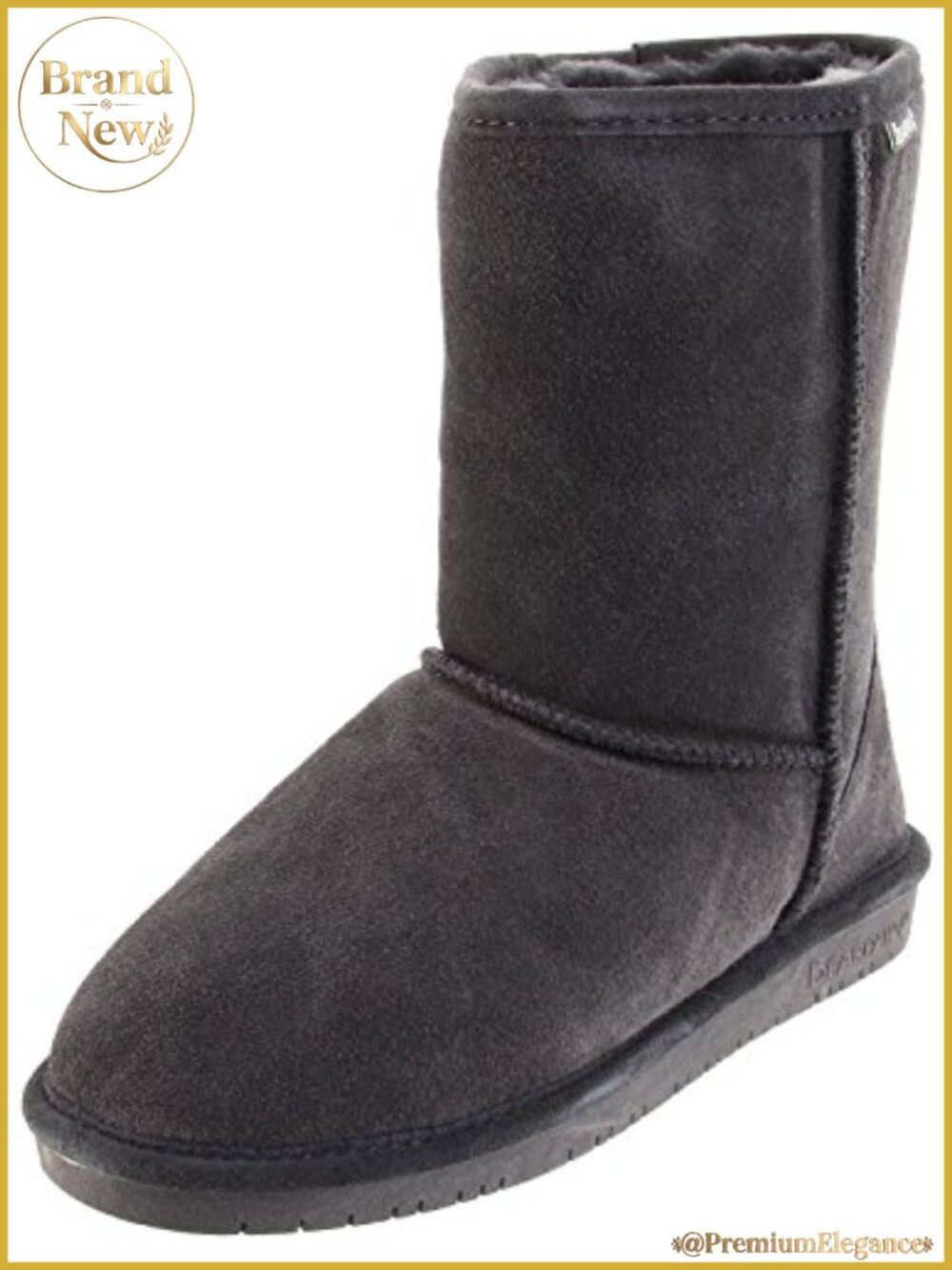 Suede Shearling Lined Slip-On Boot